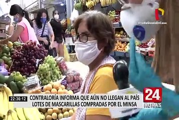 La Contraloría reveló que aún no llegan las mascarillas compradas por el Minsa