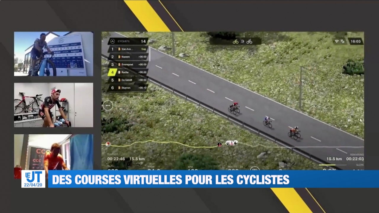 Des courses virtuelles pour les cyclistes