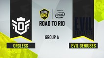 CSGO - Evil Geniuses vs. Orgless [Mirage] Map 1 - ESL One Road to Rio - Group A - NA