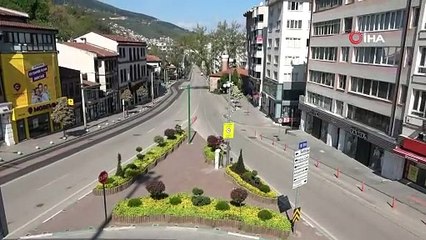 Bursa sokakları sessizliğe büründü