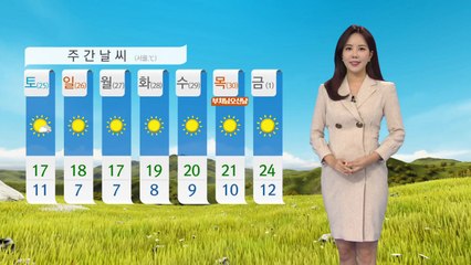 [날씨] 내일 구름 많고 쌀쌀...산불 주의 / YTN