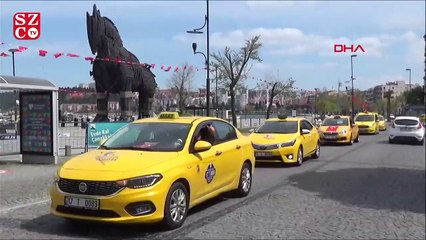 Çanakkale'de taksicilerden 23 Nisan konvoyu