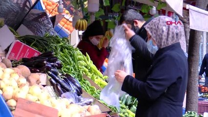 İSTANBUL'DA DÜNKÜ ALIŞVERİŞ YOĞUNLUĞUNDAN KAÇANLAR BUGÜN MARKETLERE GİTTİ