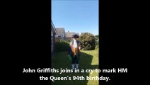 Sleaford Town Crier John Griffiths cries birthday message for HM the Queen and celebrating NHS and key workers