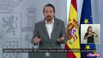 Iglesias admite 