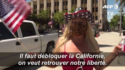 Coronavirus: aux Etats-Unis, les anti-confinement manifestent pour "retrouver leur liberté"