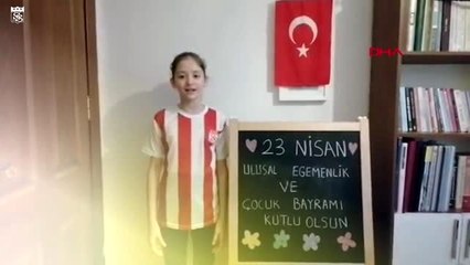SPOR Sivasspor'lu minik yiğidoların 23 Nisan coşkusu