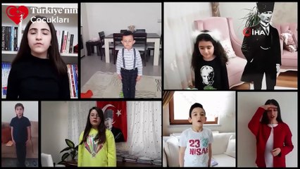 Minikler 23 Nisan'ı böyle kutladı