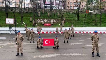 Komandolar 23 Nisan'ı böyle kutladı