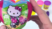 Learn Colors Play Doh Ice Cream Hello Kitty Strawberry Molds Surprise Toys Baby Secrets Num Noms