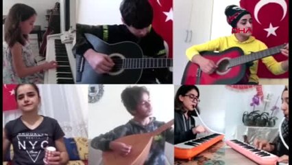 ANTALYA Demreli çocuklar 23 Nisan için söyledi