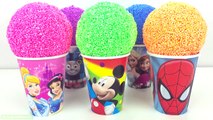 Play Foam Ice Cream Surprise Toys Disney Cars Chupa Chups PJ Masks Spiderman Kinder Joy Learn Colors