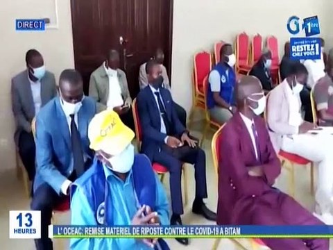 RTG / Covid 19 - L’OCEAC - Remise de matériels de riposte contre le coronavirus à Bitam