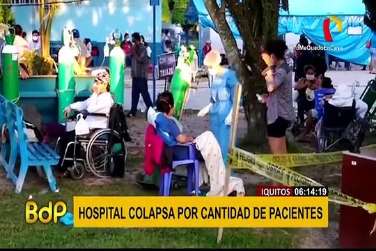 Iquitos: pacientes son atendidos en áreas verdes de hospital