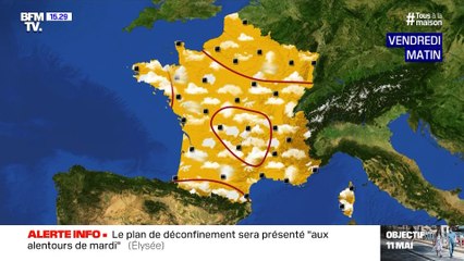 La météo pour ce vendredi 24 avril 2020