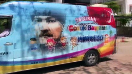 Korona virüsün giremediği turizmin gözbebeği ilçede 23 Nisan, çocuk şarkılarıyla kutlandı