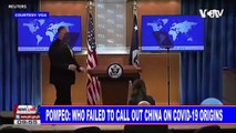 Pompeo: WHO failed to call out China on CoVID-19 origins