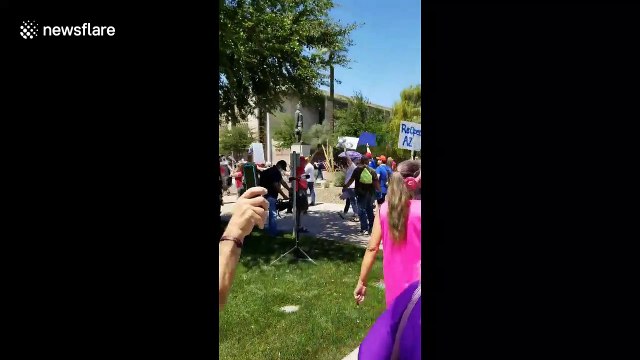 Protesters storm Arizona state Capitol in protest against coronavirus lockdown measures