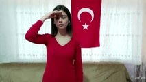 İşitme engelliler için İstiklal Marşı'nı işaret diliyle okudular