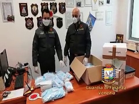 Venezia - 22mila mascherine di protezione non sicure sotto sequestro (23.04.20)