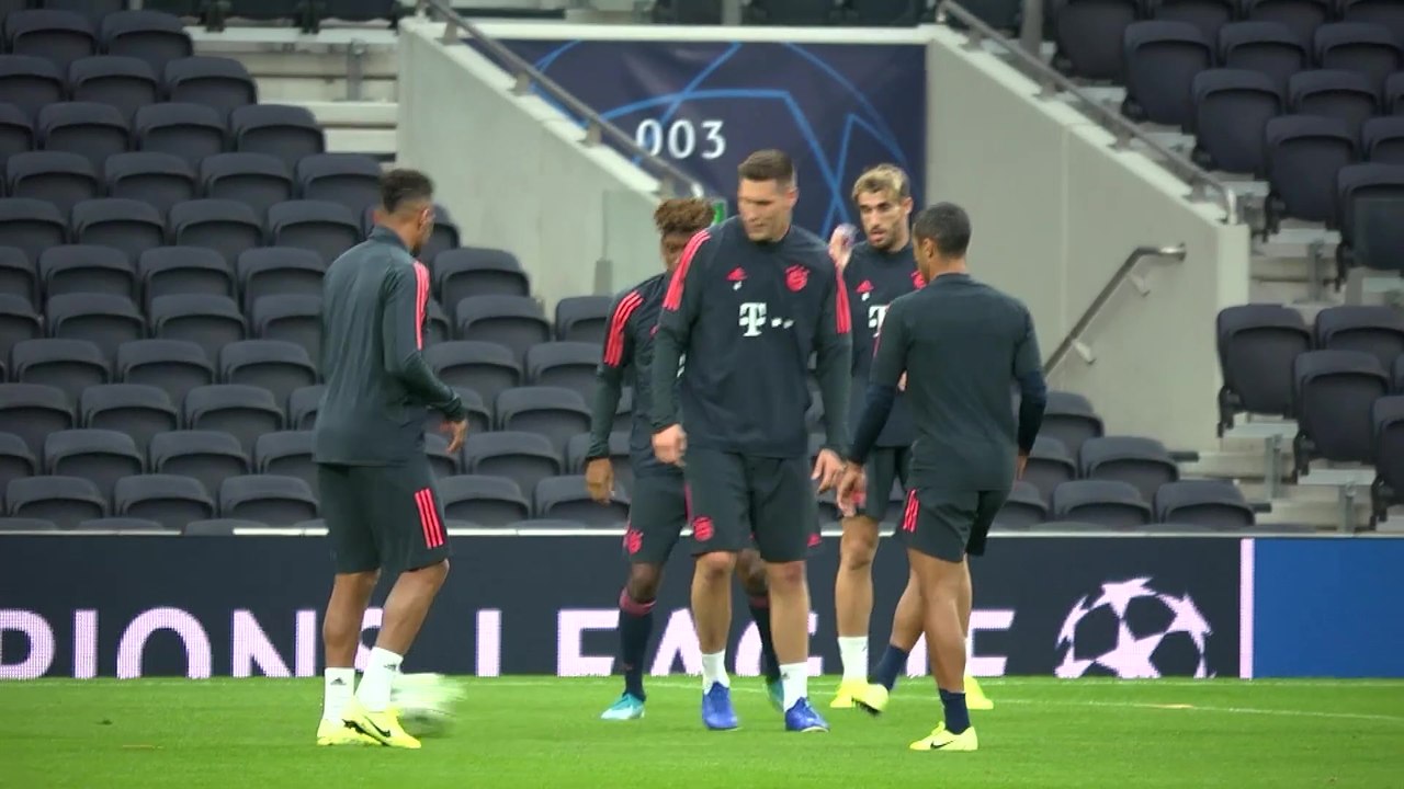 Bayern training pre Tottenham