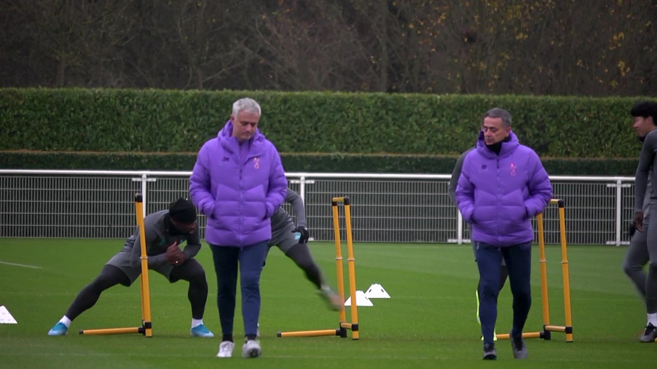 Tottenham Training pre Olympiakos