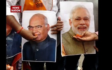 रामनाथ कोविंद की जीत पर देशभर में मना जश्न