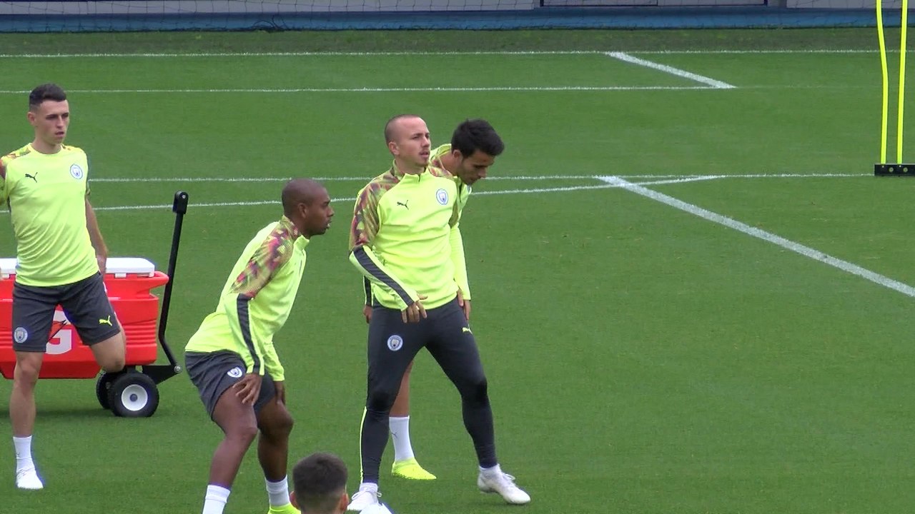 Manchester City training pre Zagreb