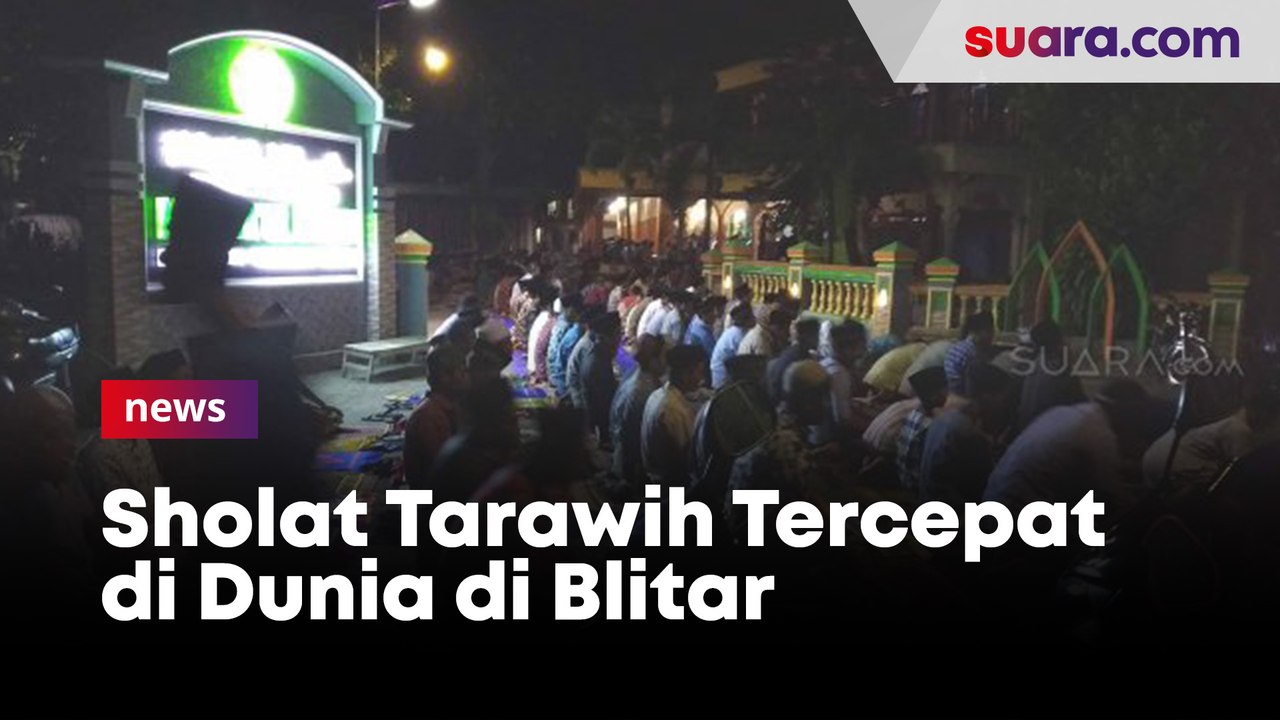Salat Tarawih Tercepat di Dunia di Blitar