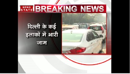 पूर्वी दिल्ली में एक बार फिर लगा जाम, लोग हुए परेशान