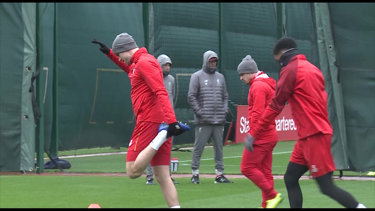 Liverpool training pre PSG