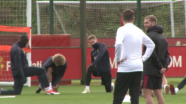 Man Utd Champions League training pre Valencia