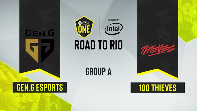 CSGO - 100 Thieves vs. Gen.G Esports [Dust2] Map 2 - ESL One Road to Rio - Group A - NA