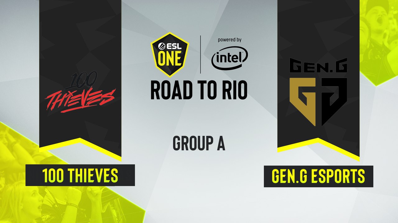 CSGO - 100 Thieves vs. Gen.G Esports [Mirage] Map 1 - ESL One Road to Rio - Group A - NA
