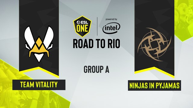 CSGO - Team Vitality vs. Ninjas in Pyjamas [Overpass] Map 1 - ESL One Road to Rio - Group A - EU