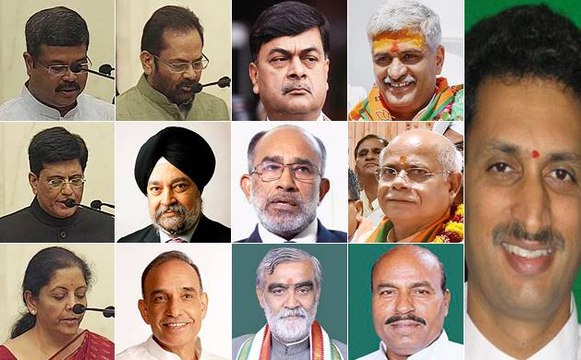 मोदी कैबिनेट में 4 कैबिनेट और 9 राज्य मंत्रियों ने ली शपथ