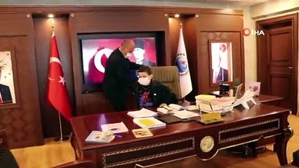Annesi sağlık çalışanı, babası polis olan Yağız, temsili başkan oldu