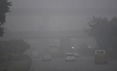 दिल्ली-एनसीआर के इलाकों में छाया घना कोहरा