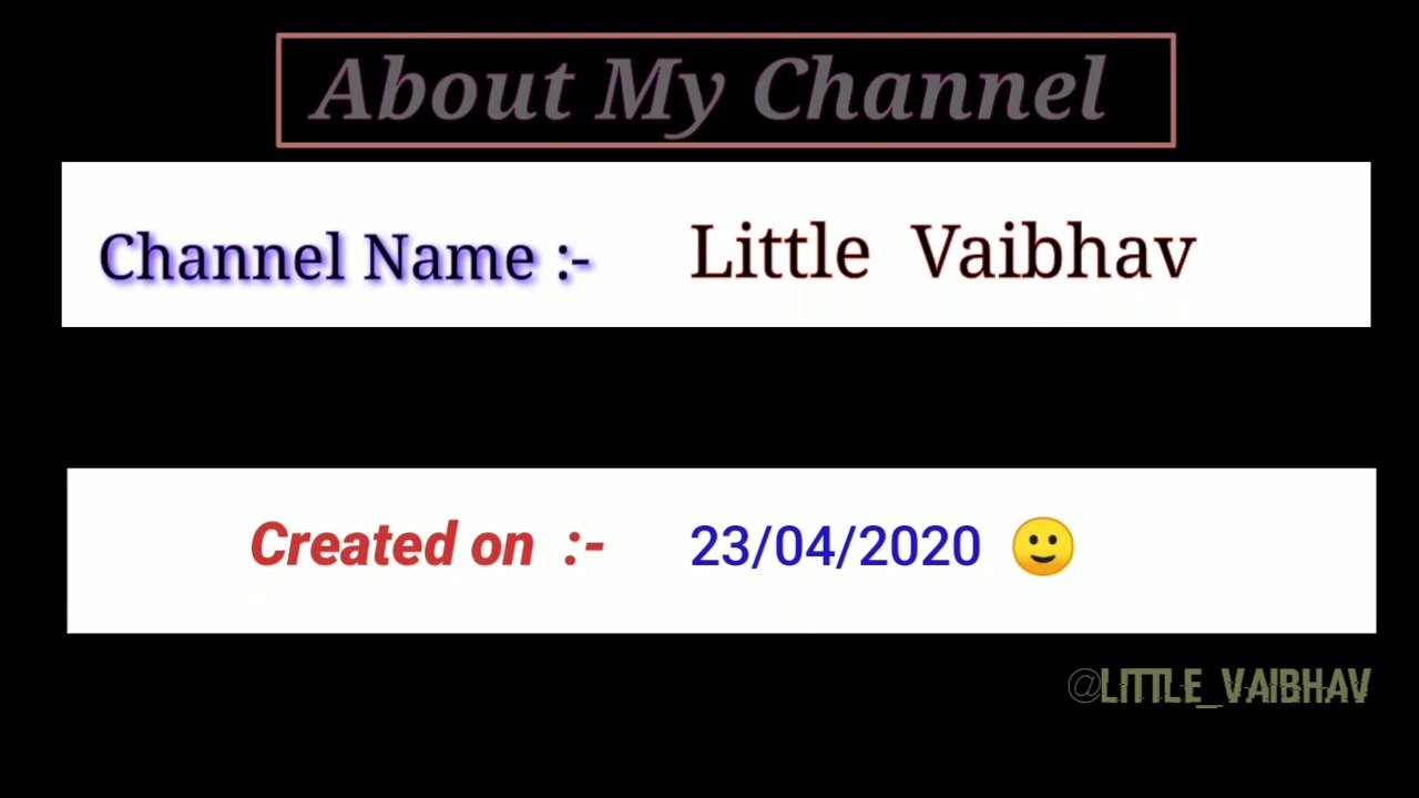 First Video in Dailymotion I Created Short video | Little Vaibhav