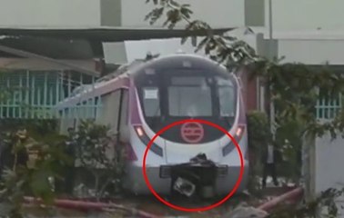 ट्रायल रन में दीवार तोड़ बाहर निकली दिल्ली मेट्रो