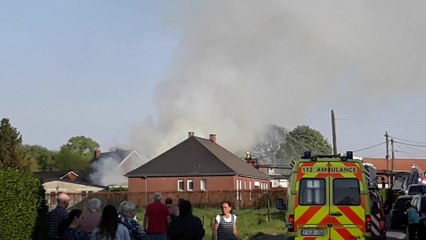 Gaurain  Rx incendie rue Louviere 23.04.2020