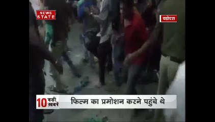 वडोदरा : शाहरुख को देखने के लिए उमड़ी भीड़, भगदड़ से एक की मौत