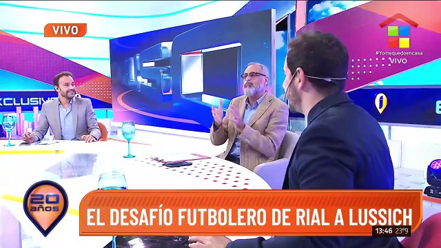 Rial puso a prueba los conocimientos de fútbol de Rodrigo Lussich