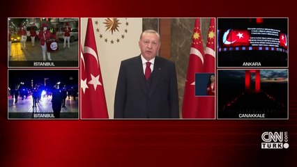 Cumhurbaşkanı Erdoğan ulusa seslendi! İstiklal Marşı'nı okudu