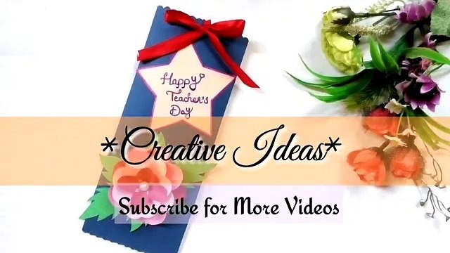 DIY Teacher's Day Card - Handmade teachers Day Card Making Idea - How to make Teacher's Day Card..