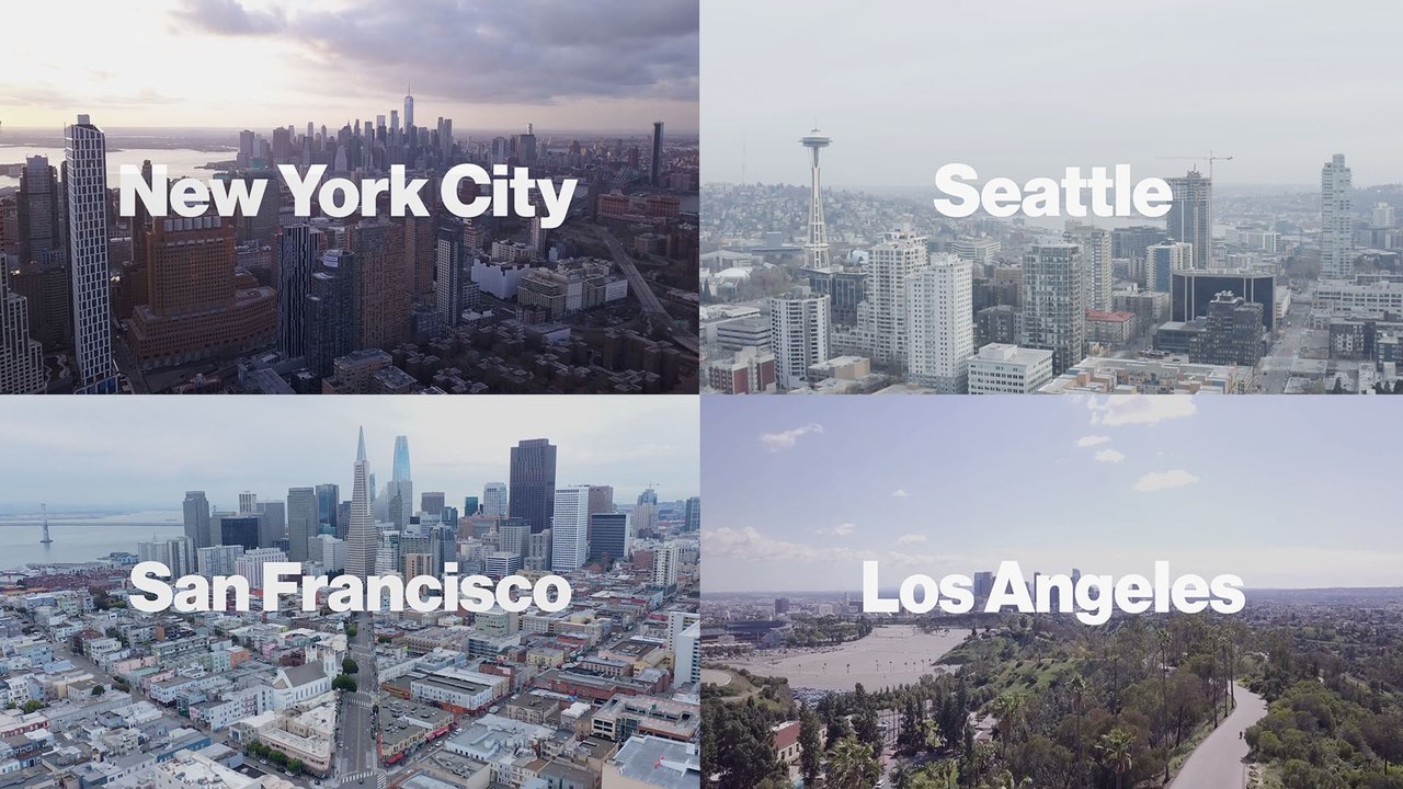 Ghost Town: Flyovers of Cities on COVID-19 Lockdown