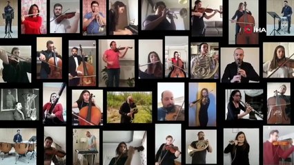 Trakya Üniversitesi Balkan Senfoni Orkestrası’ndan “Evde İstiklal Marşı”