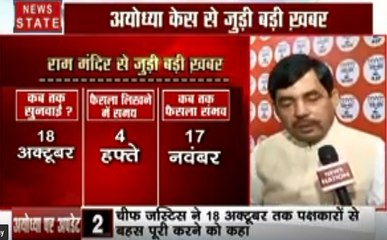 Ayodhya dispute: जल्द आएगा राम मंदिर पर फैसला, देखें शाहनवाज हुसैन का Exclusive Interview