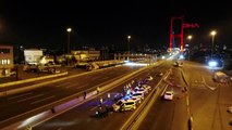 İSTANBUL-15 TEMMUZ ŞEHİTLER KÖPRÜSÜ 23 NİSAN GECESİ HAVADAN GÖRÜNTÜLENDİ