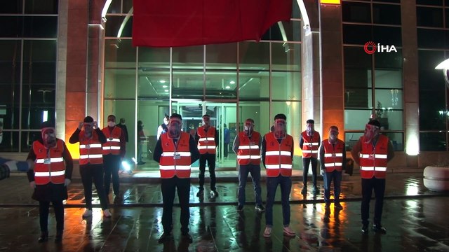 Erzurum’da maskeli ilginç kutlama